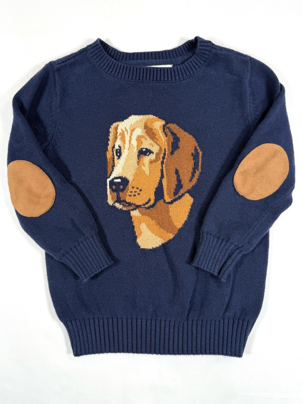 HOPE & HENRY Boys Labrador Retriever Sweater XXS 2T-3T Preppy Equestrian Prep